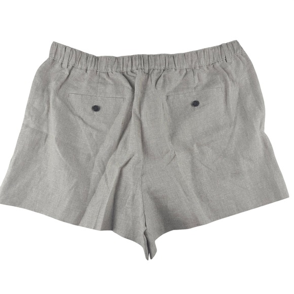 J. Crew NWT Linen Blend Relaxed Fit High Waist Shorts Beige Women's XL - Picture 5 of 11